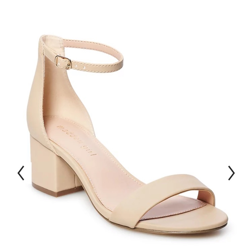 Taupe block heel